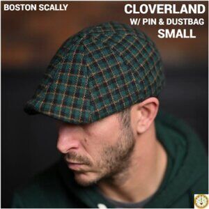 Boston Scally CLOVERLAND 8-Panel Cap- SMALL- With Dustbag & Pin